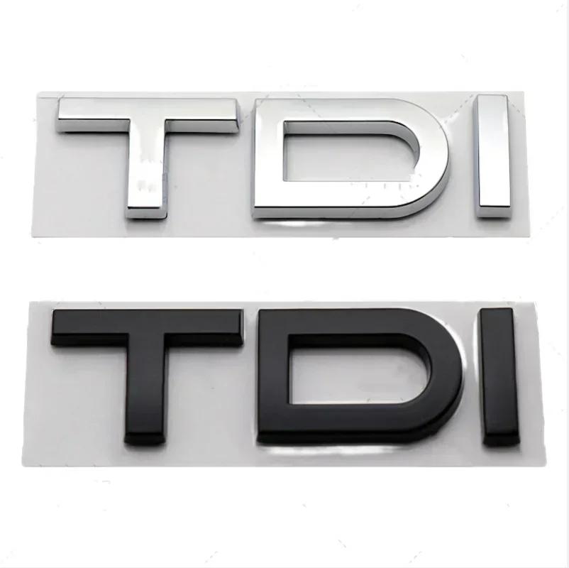 AAZN1 3D TFSI TDI Autoaufkleber ABS Buchstaben Logo Heckklappe Kofferraum Emblem Abzeichen Aufkleber für A3 A4 A5 A6 A7 A8 Q2 Q3 Q5 Q7 Zubehör