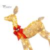Prismatic Reindeer Figures for Christmas Acrylic Light, 2D Glowing Ornament with LED String Light-up Holiday Decorations Home Garden, Festive