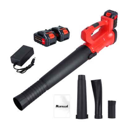Electric Leaf Blower Cordless 6-Gear Handheld Leaf Blower with 2 Batteries and 1 Charger Battery Powered Leaf Blower Blowing Leaves and Snow