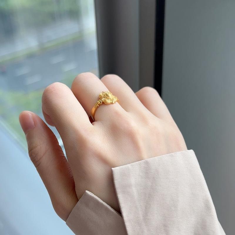 Exquisite and Delicate Ethnic Style Flowing Baroque Spiral Leaf Rings for Women New In Luxury Ring Fine Banquet Jewelry Gift