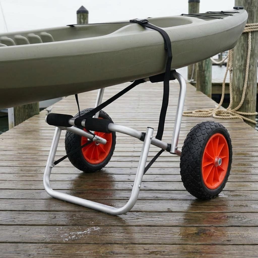 Sup Trolley Aluminum Alloy Kayak Transport Trolley Kayak Trolley High Load Capacity Watercraft Trolley Heavy Duty For Beach