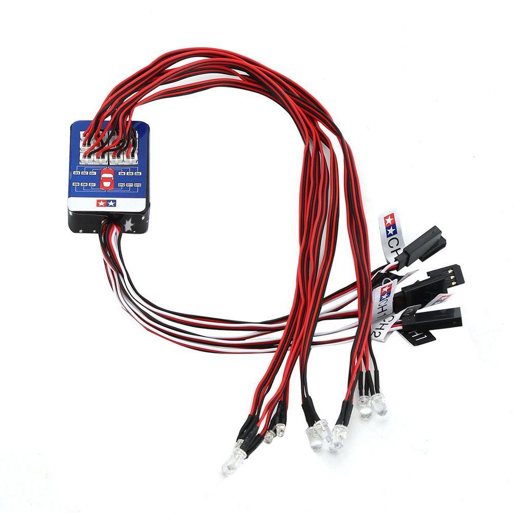 T raxxas for Yokomo Tamiya Simulation Flash RC Accessories 12 LED Lighting Kit 4 Colors Lighting