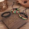 Retro Color Block Multi-layer Leather & Bead Bracelet: Hip Hop Street Style Unisex Accessory