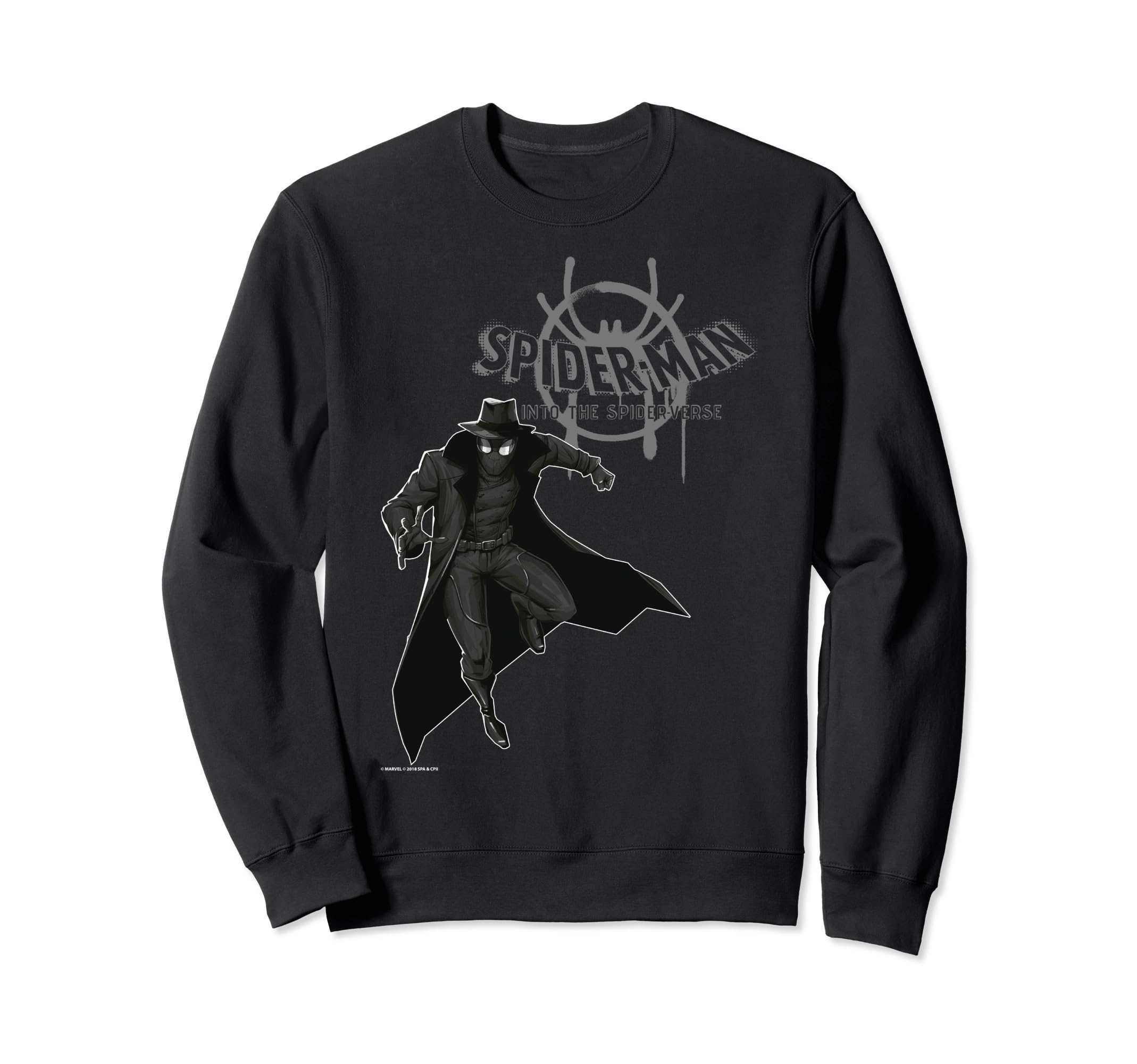 

Marvel Spider-Man Spider-Verse Noir Logo Graphic Fleece Sweatshirt