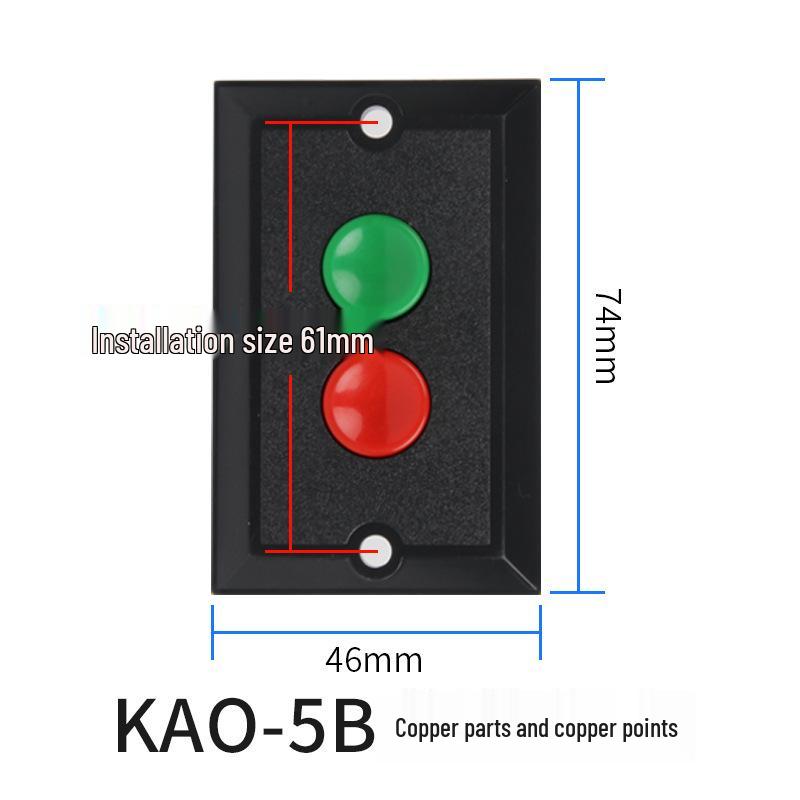 Pulsante di controllo impermeabile per KA0-5M, interruttore per trapano a colonna KA0-5H e pulsante per macchine utensili KA0-10KH di KAO.