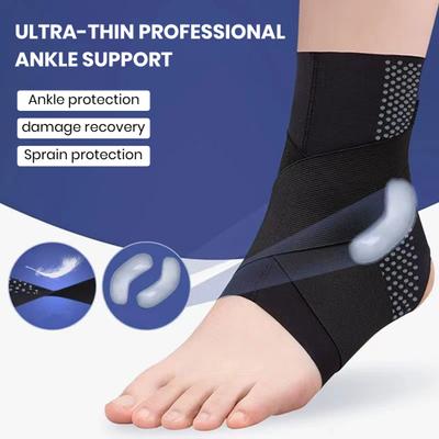Ankle Brace Super Soft Breathable High Elastic Sweat Absorption Compression Strap Belt Ankle Protector Sports Supplies