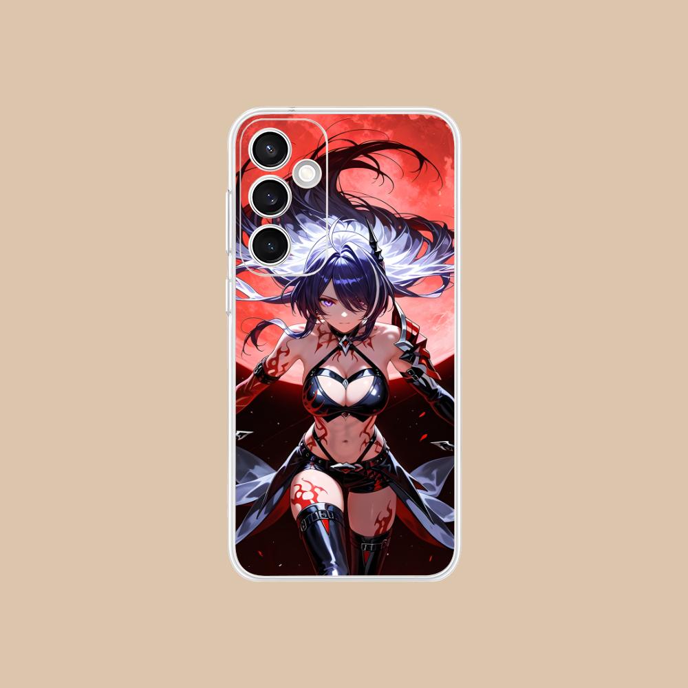 HSR Acheron Clear Mobile Phone Case for Samsung Galaxy S25 S24 S23 S22 S21Plus FE Ultra Colorful Cover