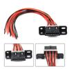 OBD2 Male to Dual Female Elbow Extension Cable with 16pins Available to Connected 1 IN 2 Converted OBD 2 Extender Adapter