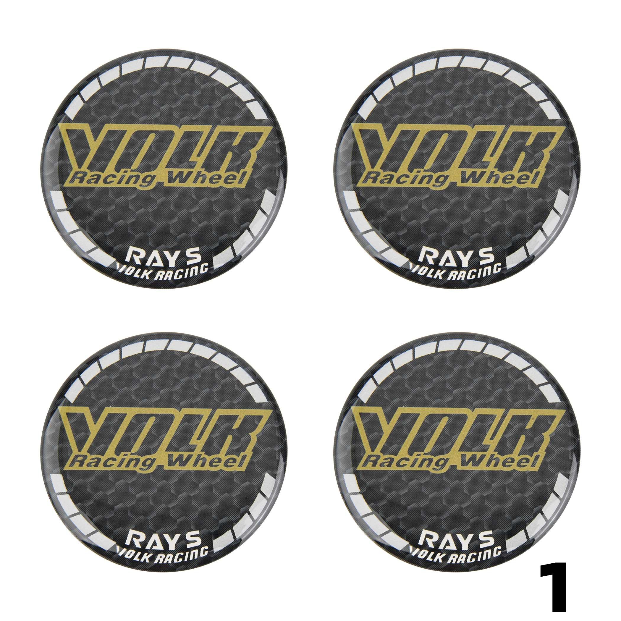 

1Set/4PCS 45MM Stickers RAYS VOLK GRAM DZ Logo Center Rim Cap Car Sticker Wheel Cover Hub Caps Emblem