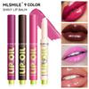 9 Color Press-type Lipstick Lipstick, Color-rendering Mirror Water-gloss Lipstick Pen Moisturizing Lip Gloss