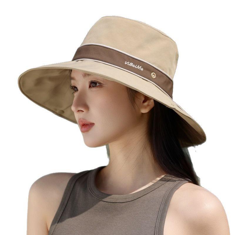 Outdoor Hiking Hat Female Sunshade Bucket Hat Hiking Sun Protection Hat Large Brim Uv Protection Sun Hat