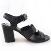 Great CHANEL Sandals COCO Mark Turn Lock Leather black leather Women 37 G37387 Used