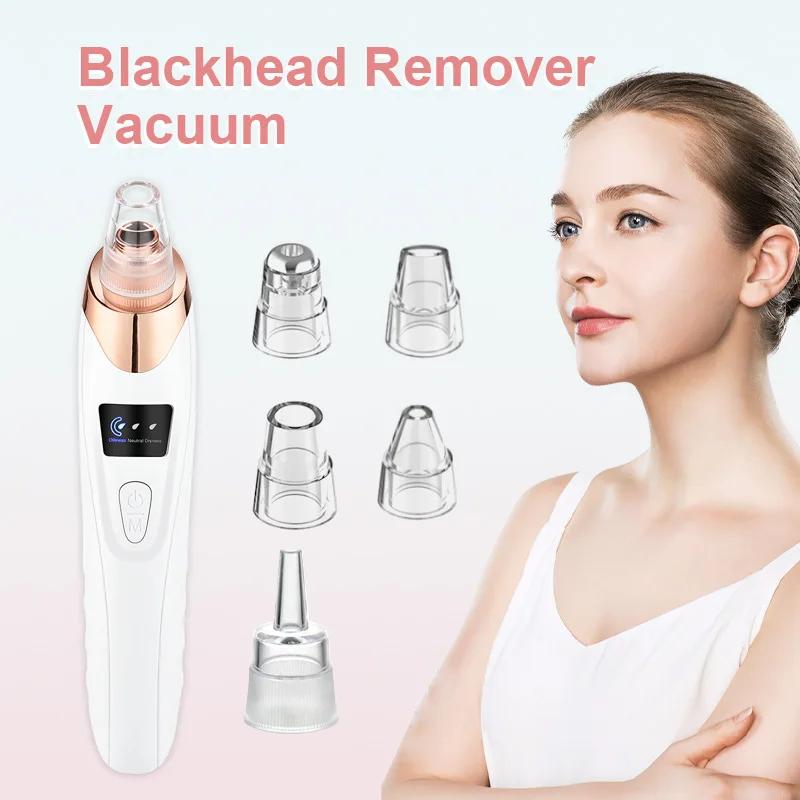 Electric Vacuum Suction Blackhead Remover Facial Pore Cleaner Comedone Spot Acne Pimple Blackhead Extractor USB Rechargeable
