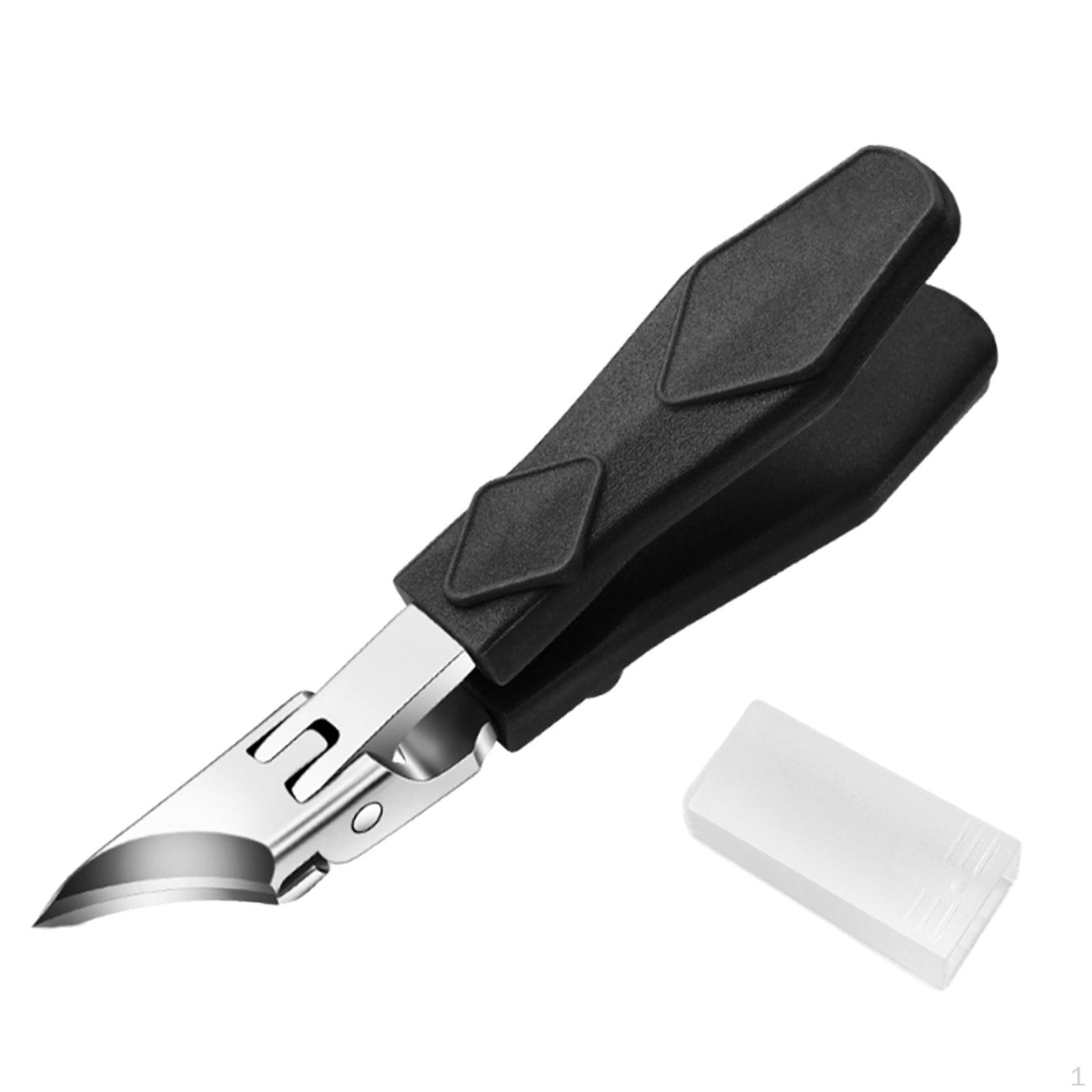 

Кусачки для ногтей под углом, инструмент с широким раскрытием для ухода за ногтями чёрный