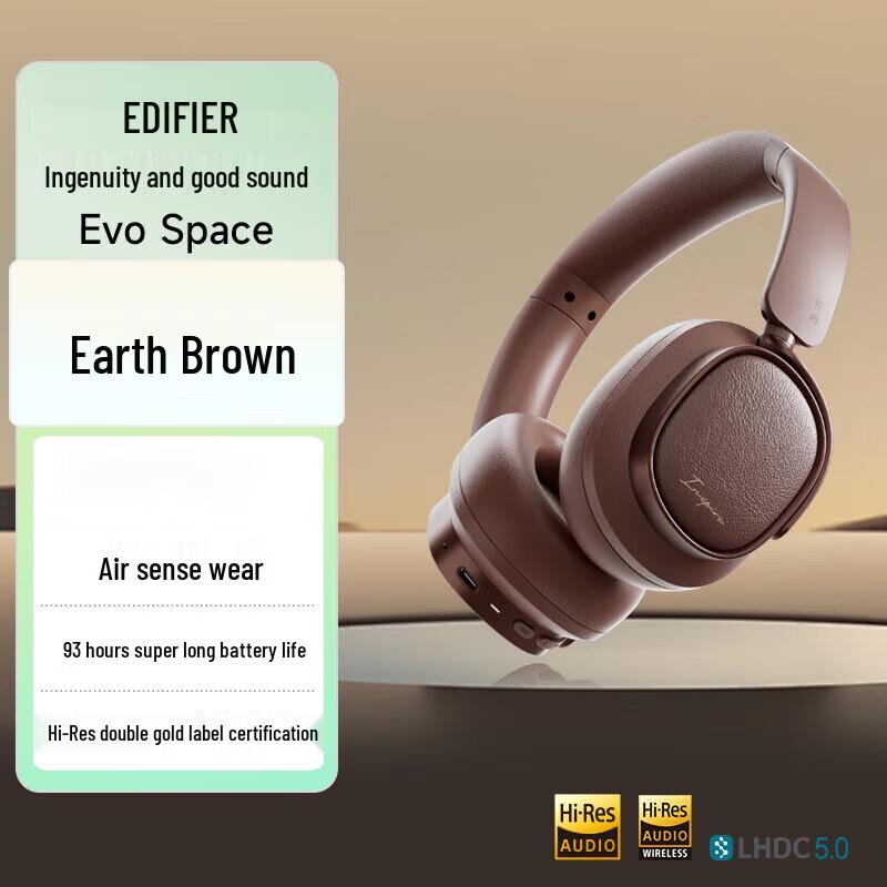 EDIFIER Evo Space Over-ear Active Noise Cancelling Bluetooth Headphones