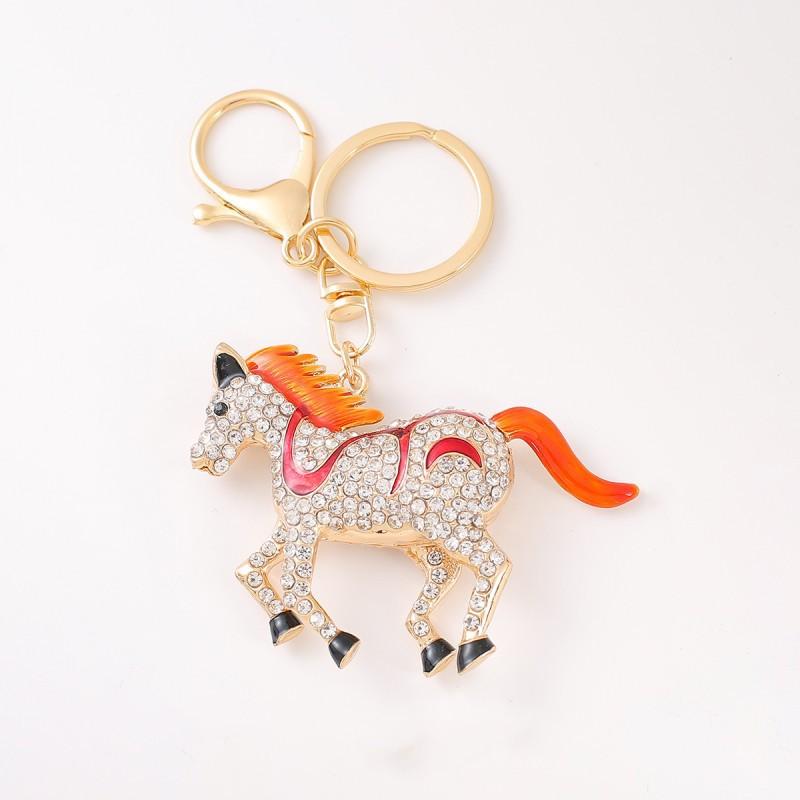 1 sztuka Zwierzę Koń Brelok Uchwyt Wisiorek Śliczny Zodiakalny Koń Breloczek Dekoracja DIY Kreatywny Mały Prezent