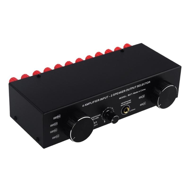 4 Input 2 Output/2 Input 4 Output Passived Power Amplifiers Speaker Switcher Sound Switching Distribution Converters