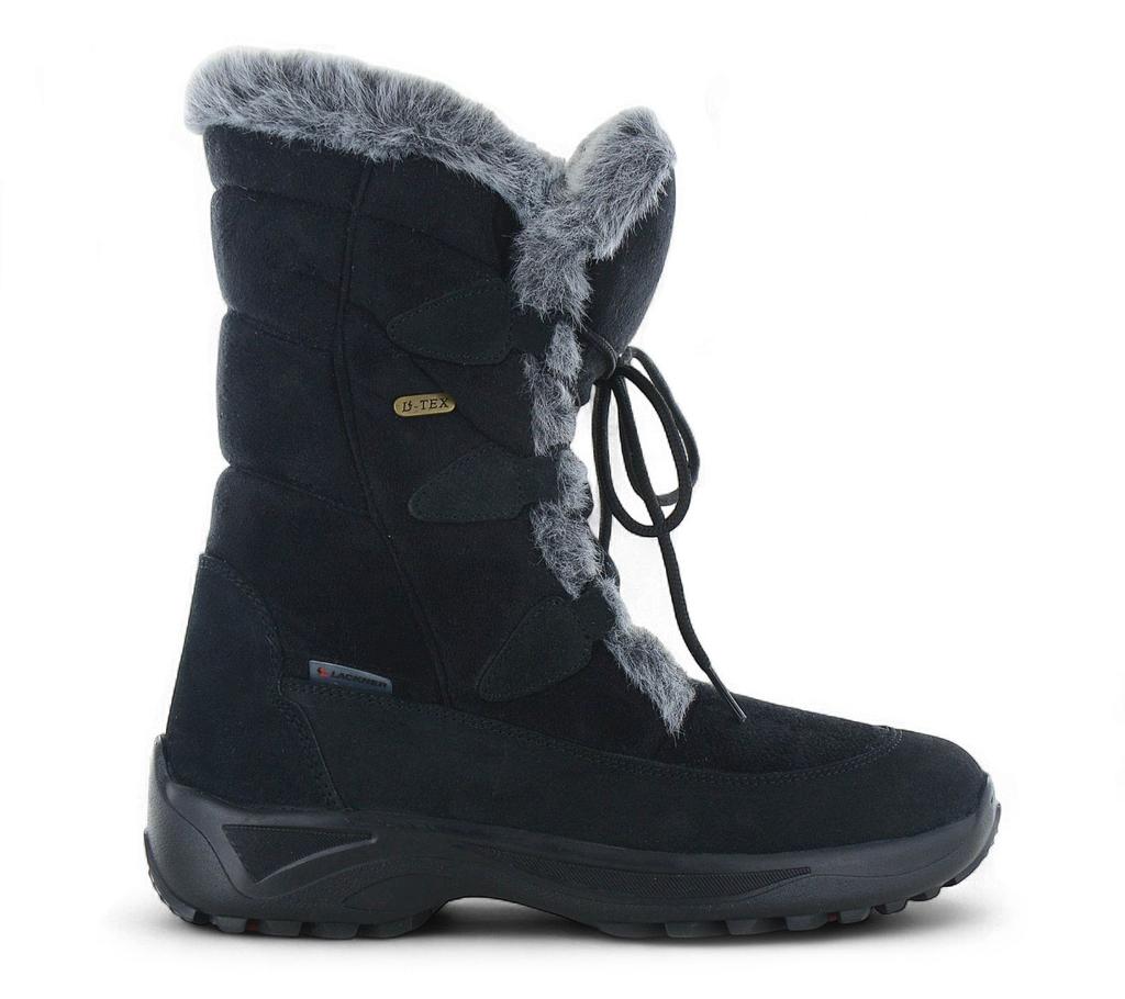 Lackner Kitzbühel Renate TX - Women's Winter Boots with Integrated Spikes 7606 Black ORIGINAL