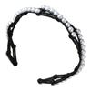 Korean Fashion Portable Hair Hoop For Women Foldable Headband With Anti Slip Designs And Faux Pearls Decoration
