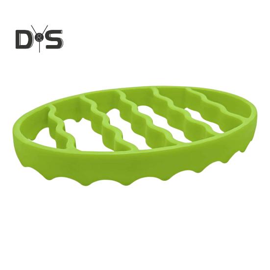 

Овальная силиконовая подставка для жарки, подставка для кастрюли, многоцелевая подставка для плит, скороварок, мультиварок, аэрофритюрниц, держателей для посуды для выпечки зелёный