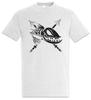 Dead Grinning Fish Mens T-Shirt Mens Womens Tees Top Grinning Harpoon Skeleton Fish Skeleton Fish