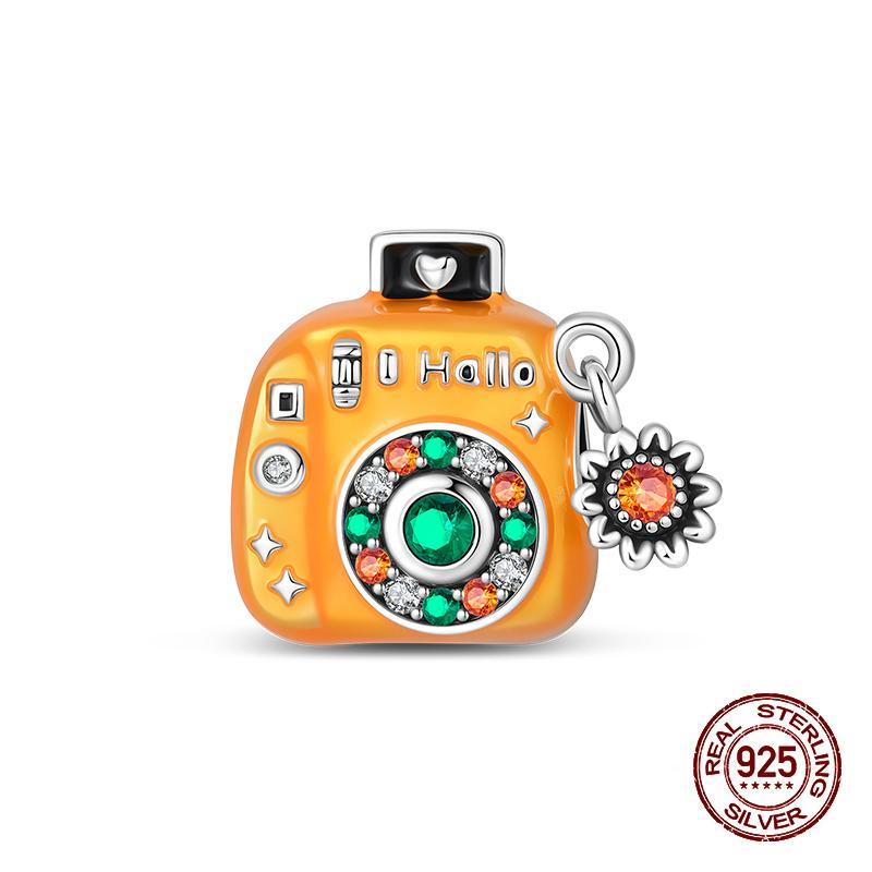 Autumn New Copper Brown Maple Leaf Pumpkin Bee Charms Bead Fit 3Mmoriginal Bracelets Diy Jewelry Warm Gift