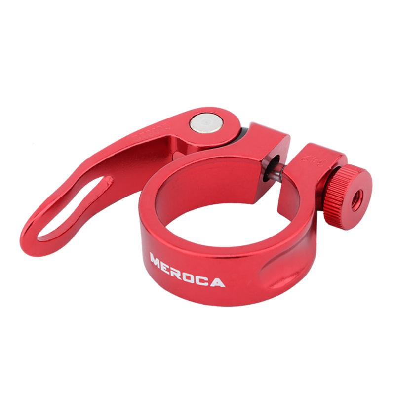 Abrazadera de poste de sillín de liberación rápida para bicicleta, abrazadera de bloqueo de tubo de sillín de aleación de aluminio, poste de bicicleta de carretera