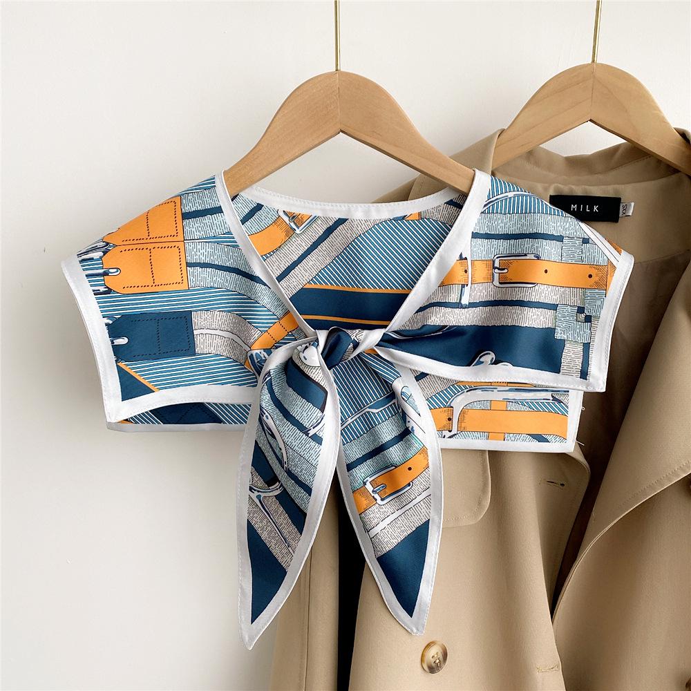 Silk Scarf Shawl for Women - Versatile Double-Layer Neck Protection for Spring, Autumn, and Summer