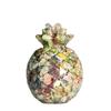 Natural Crystal Resin Pineapple Figurine With Lucky Symbol For Office Desk Decor Gift For Friends