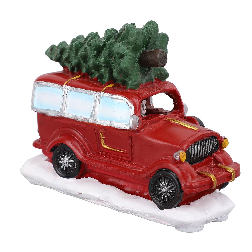 Red Truck Table Decor Luminous Festive Style Truck Model Exquisite Display Car Decorations for Home