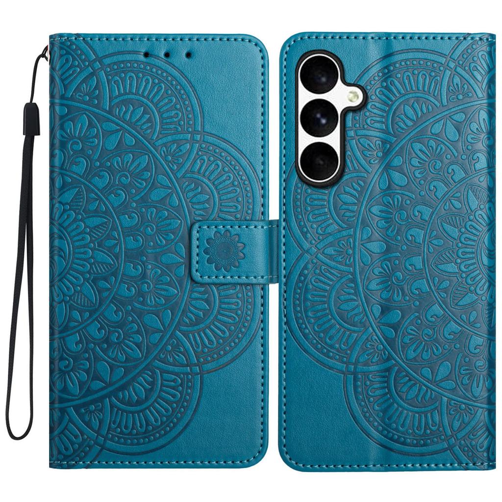 For Samsung Galaxy A36 5G Leather Case with Card Slots Mandala Pattern Phone Cover Stand