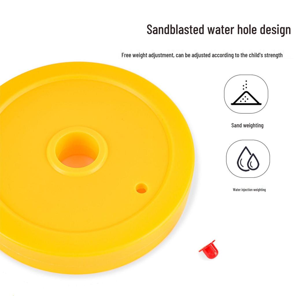 Adjustable Dumbbell & Barbell Toys for Kids - Water/Sand Fillable Weights for Arm Training At Kindergarten/Primary School