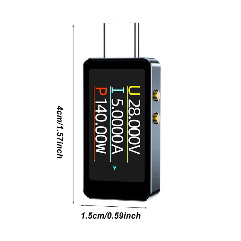 28V Multi-function Digital Display DC Voltage Ammeter Power Meter Type-c Cell Phone Charging PD3.1 Tester