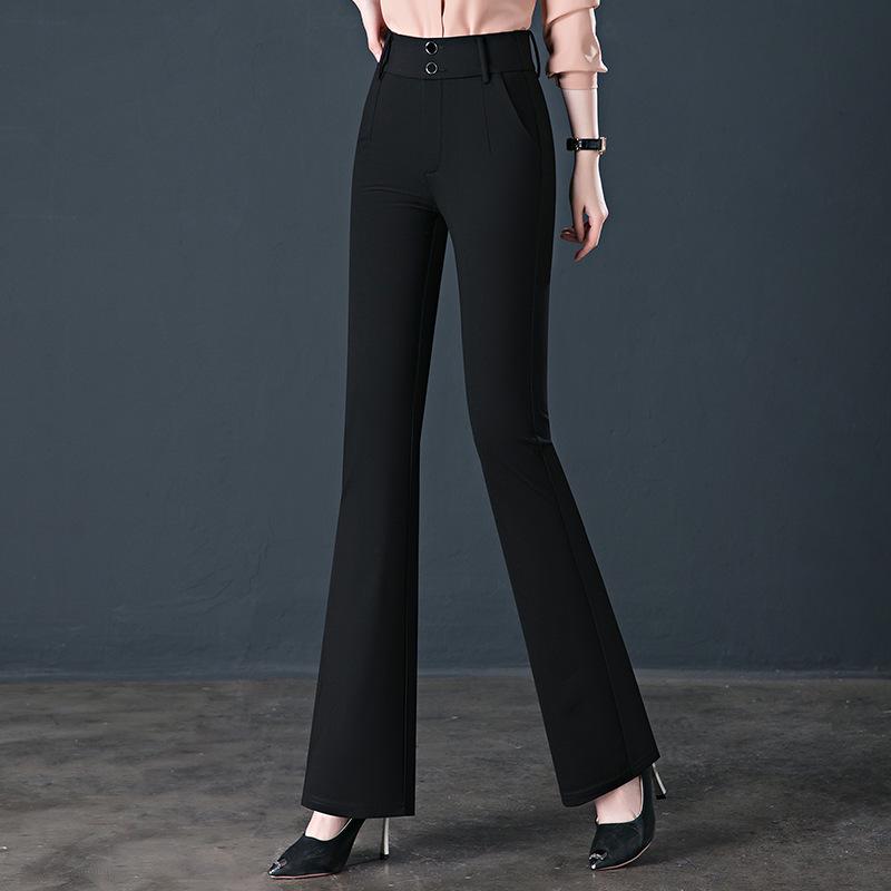 

Women s High Waist Micro Flare Summer Pants - Stretchy, Comfortable, and Versatile Long Fishtail Trousers 3XL (135-145 lbs)