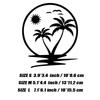 Coconut Tree Stickers,Vinyl Waterproof  Self-adhesive Decorative Car Sticker,For Cars, Trucks, Walls, Laptops, Windows,
