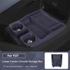 For Xiaomi YU7 Central Control Lower Storage Box Armrest Double Layer Organizer Car Interior Accessories