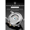 POEDAGAR Orologio da polso meccanico automatico di lusso Acciaio Inossidabile Tourbillon Orologio da uomo Impermeabile Luminoso Orologi da uomo da affari