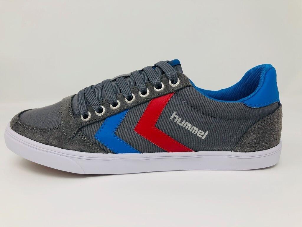 Кроссовки Hummel Slimmer Stadil Low Canvas castlerock/ribbon red/brilliant blue