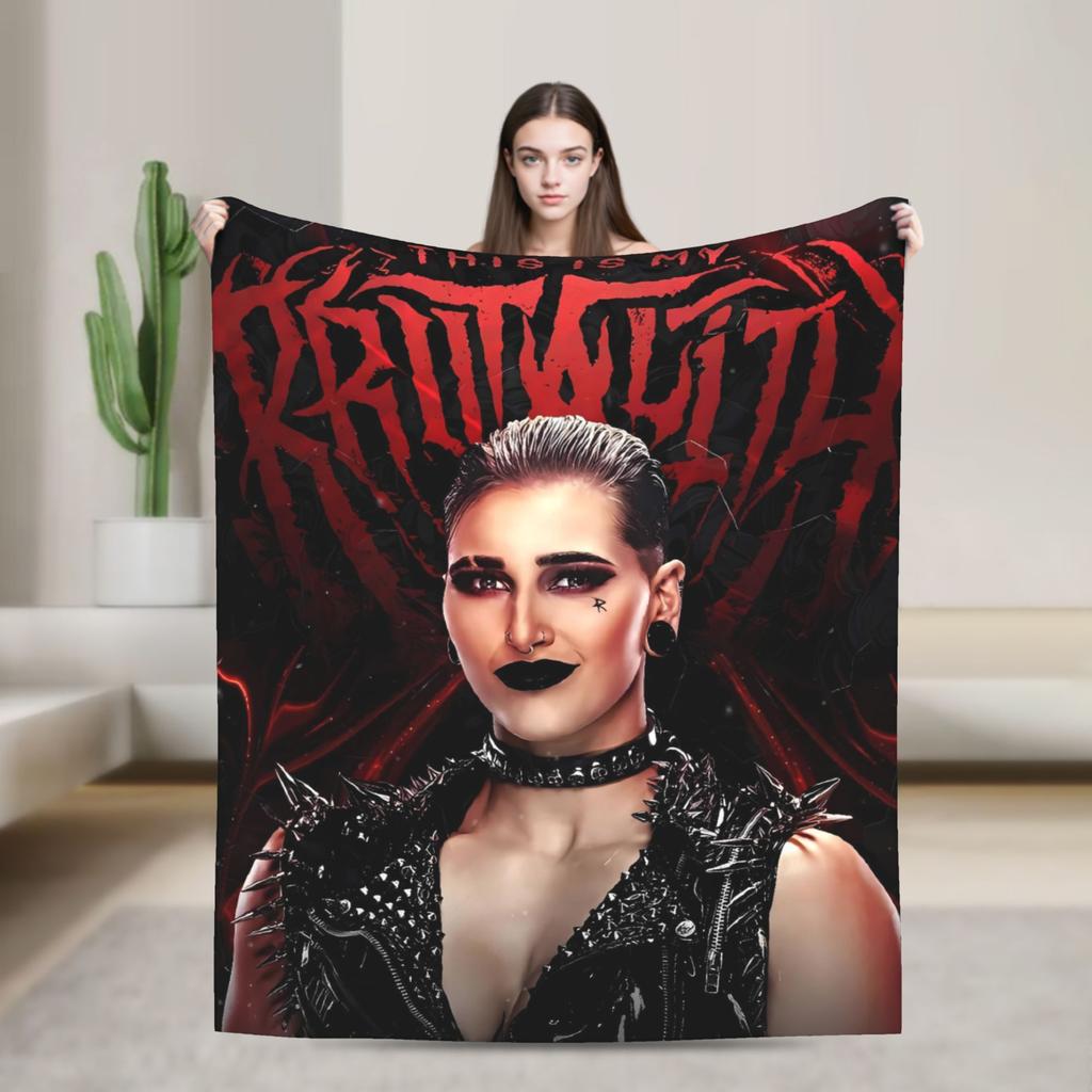 Rhea Ripley Cool Flannel Blanket  Soft Warm Throw Blanket for Home Decor Travel Fashion Bedspread Sofa Bed Cover