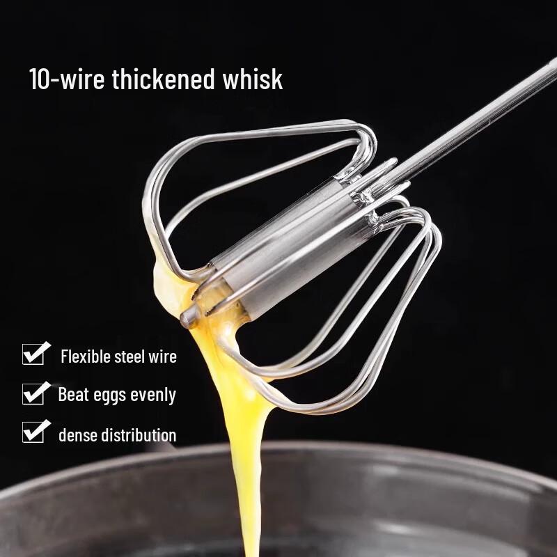 Zhaoran Semi-automatic Stainless Steel Whisk