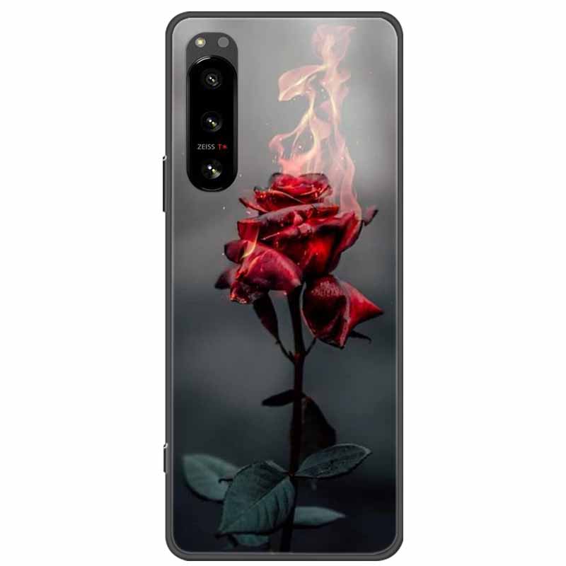 Pro Sony Xperia 5 / 5 II / 5 III Pouzdro TPU Měkký Silikon Nárazuvzdorná Pouzdra pro Sony Xperia 5 III Kryt Telefonu 5II 5III Vlk Lvi