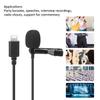Clip On Collar Microphone Wired Microphone Suitable for iPhone Living Interview  High Quality