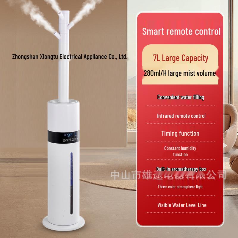 

7L Smart Humidifier & Aroma Diffuser for Living Room and Bedroom - High Mist Output, Large Capacity English Version + European Plug