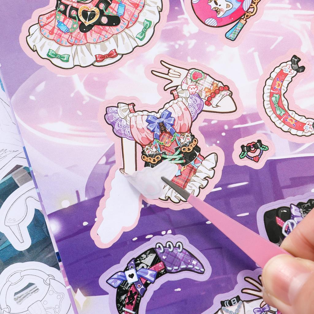 Journal GO 13pcs Cute Costume Coloring Book for Kids Lovely Children Dress Up Coloring Book for School Stationery