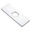 304 Stainless Steel Decorative Deck Plate for Single Hole Faucets Sleek Brushed Finish for Kitchen or Bathroom