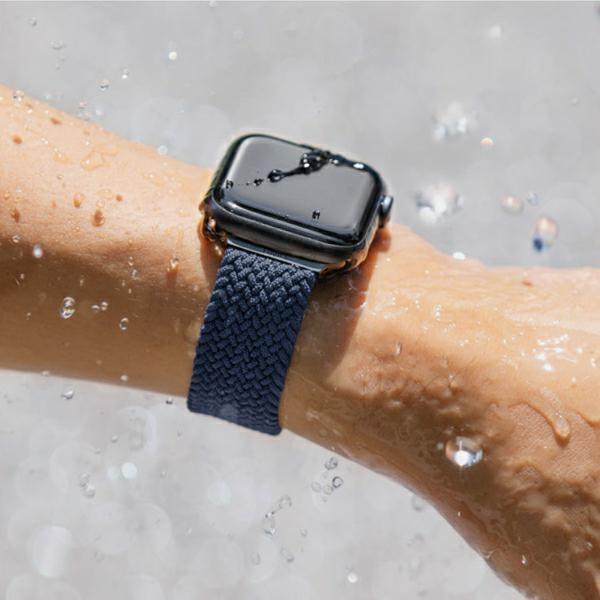 Uniq Pasek Aspen Apple Watch 40/38/41Mmseries 1/2/3/4/5/6/7/8/9/Se/Se2 Braided Szary/Granite Grey