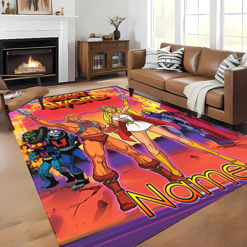 Tappeto Personalizzato He-Man e i Padroni dell'Universo - Perfetto per Cucina, Bagno, Lavanderia Disponibile in Taglia Grande, Regalo Al
