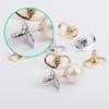 10pcs Comfortable Earring Backs Stylish Earring Backs with Pig Nose/Flower Shape Unique Lifters for Heavy Earrings
