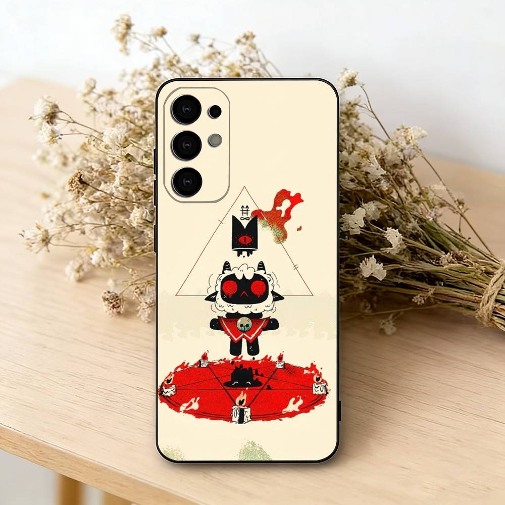 

Ігри Cult of the Lamb Чохол для телефону Для Samsung S25,S24,S21,S22,S23,S30,Ultra,S20,Plus,Fe,Lite,Note,10,Чорний Чохол Samsung S21 S305G