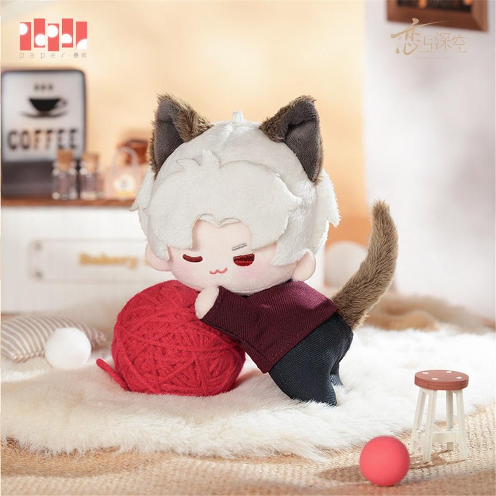 

Love and Deepspace Cat Misses You Series Keychain, Magnetic Plush Charm for Fridge Car, Cute Stuffed Doll for Bag, Gift